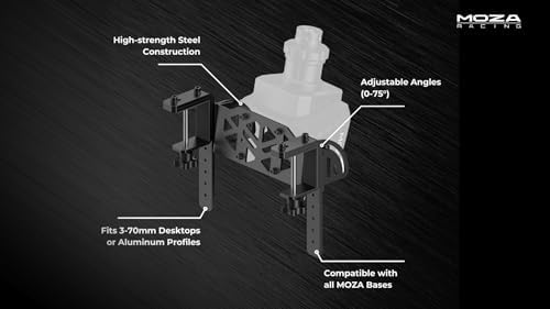 MOZA Trucking Bundle 4PCS PC Gaming Racing Simulator Kit  R5 5 5Nm Direct Drive Wheel Base  400mm TSW Truck Wheel  SR P Lite Pedals and Wheel Clamp for PC  Black