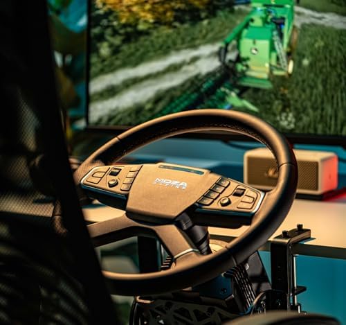 MOZA Trucking Bundle 4PCS PC Gaming Racing Simulator Kit  R5 5 5Nm Direct Drive Wheel Base  400mm TSW Truck Wheel  SR P Lite Pedals and Wheel Clamp for PC  Black