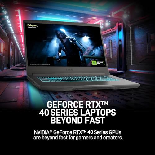 MSI 15 6 144Hz FHD Thin Bezel IPS Gaming Laptop  AMD Ryzen 5 7535HS  NVIDIA GeForce RTX 4060  16GB DDR5  1TB NVMe SSD  Backlit Keyboard  WiFi 6E  Windows 11  Cosmos Gray  EAT Laptop Foldable Stand