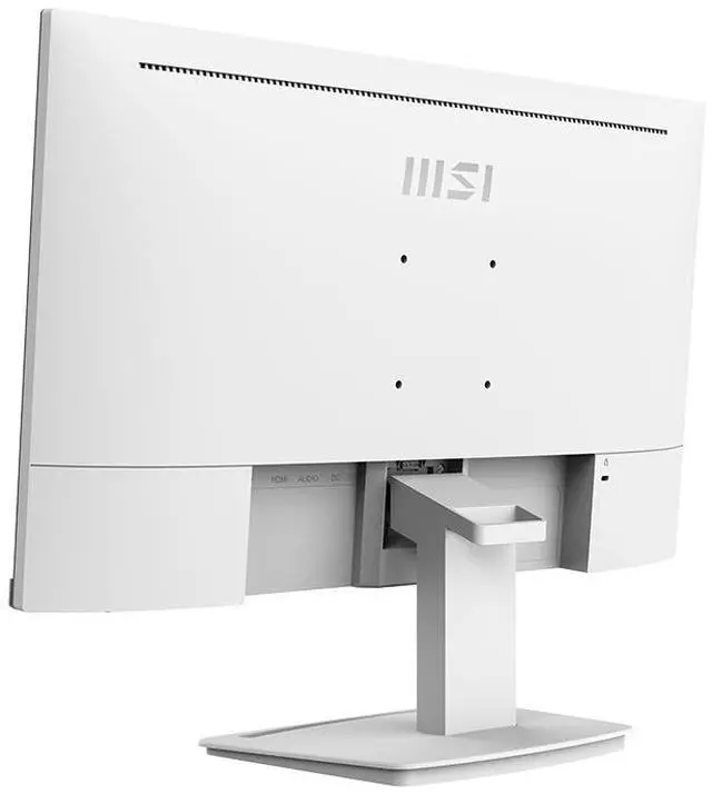 MSI 24" 100 Hz IPS FHD Gaming Monitor 1ms  MPRT  / 4ms  GTG  119  sRGB  CIE 1976  Flat Panel Pro MP243XW  Low blue light  Built in speakers  White