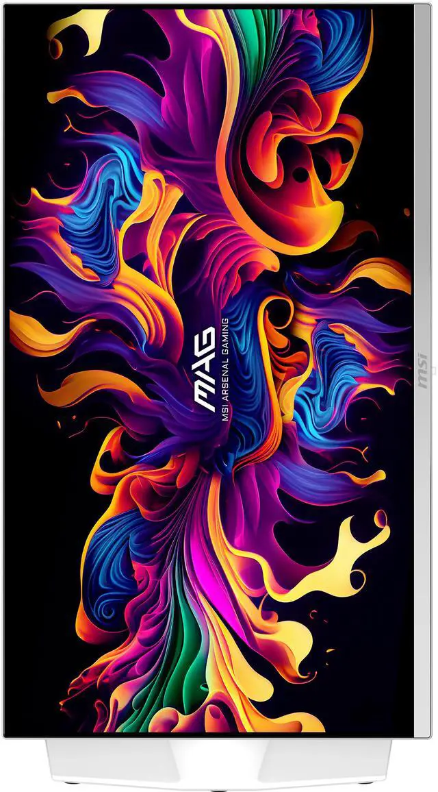 MSI 27" QHD 2K 1440P 280Hz with FreeSync Premium Pro & G Sync Compatible 0 03ms HDR400 USB C White OLED Gaming Computer Monitor with Height Adjustable  Swivel  Pivot & Tilt stand MAG272QPW QD OLED X28