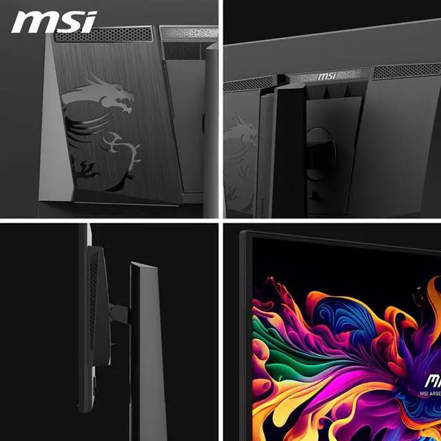MSI 27" WQHD 2K 1440P 240Hz with Adaptive Sync 0 03ms OLED Gaming Computer Monitor with Height Adjustable  Pivot  Swivel & Tilt stand MAG 272QP QD OLED X24
