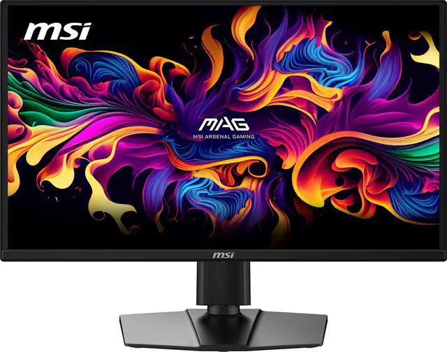 MSI 27 inch QHD 2K 1440P 240Hz AMD FreeSync Premium Pro & G Sync Compatible 0 03ms OLED Gaming Computer Monitor with Height Adjustable  Pivot  Swivel & Tilt stand MAG 272QP QD OLED X24