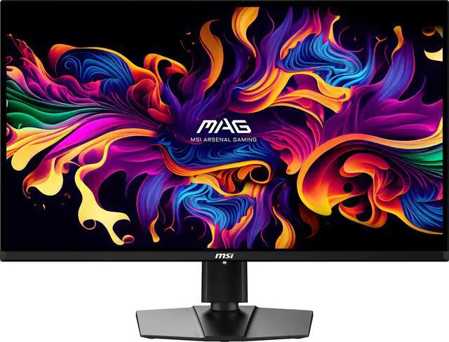 MSI 32"  31 5" viewable  UHD 4K 165Hz with AMD FreeSync Premium Pro 0 03ms HDR400 USB C OLED Gaming Computer Monitor with Height Adjustable  Pivot  Swivel & Tilt stand MAG 321UP QD OLED