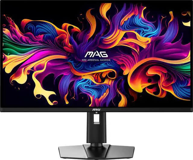 MSI 32 inch UHD 4K 240Hz AMD FreeSync Premium 0 03ms HDR400 OLED Gaming Computer Monitor with Height Adjustable  Swivel  Pivot & Tilt stand MAG 321UPX QD OLED