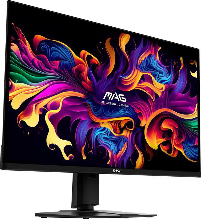MSI 32 inch UHD 4K 240Hz AMD FreeSync Premium 0 03ms HDR400 OLED Gaming Computer Monitor with Height Adjustable  Swivel  Pivot & Tilt stand MAG 321UPX QD OLED