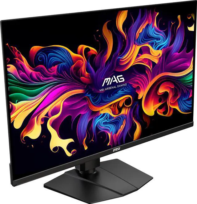 MSI 32 inch UHD 4K 240Hz AMD FreeSync Premium 0 03ms HDR400 OLED Gaming Computer Monitor with Height Adjustable  Swivel  Pivot & Tilt stand MAG 321UPX QD OLED