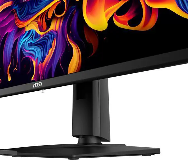 MSI 32 inch UHD 4K 240Hz AMD FreeSync Premium 0 03ms HDR400 OLED Gaming Computer Monitor with Height Adjustable  Swivel  Pivot & Tilt stand MAG 321UPX QD OLED