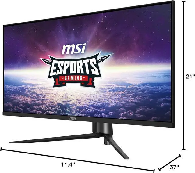 MSI 40" 155 Hz IPS UWQHD IPS Gaming Monitor FreeSync Premium AMD Adaptive Sync 3440 x 1440 2K MAG401QR