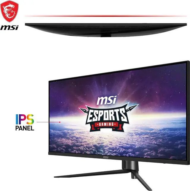 MSI 40" Ultrawide QHD 2K 1440P 155Hz IPS with AMD FreeSync Premium HDR400 1ms KVM USB C RGB USB HUB Gaming Computer Monitor MAG401QR