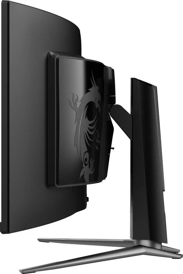 MSI 49" DQHD 2K 1440P 144Hz Adaptive Sync 0 03ms HDR400 DCI P3 99  USB C VRR KVM OLED 1800R Curved Gaming Computer Monitor with Height Adjustable  Swivel & Tilt stand MPG 491CQP QD OLED