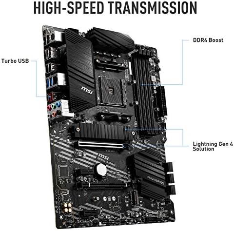 MSI B550 A PRO ProSeries Motherboard  AMD Ryzen 5000  AM4  DDR4  PCIe 4 0  SATA 6Gb/s  M 2  USB 3 2 Gen 2  HDMI/DP  ATX 