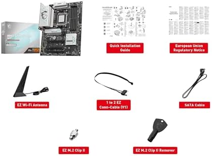 MSI B850 GAMING PLUS WIFI Motherboard ATX Supports AMD Ryzen 9000 7000 Processors AM5 DDR5 Memory 8200  MT/s  OC  PCIe 5 0x16 & 4 0x16 M 2 Gen5 Wi Fi 7 5G LAN HIGH SPEED DDR5 RAM 32GB  2x 16GB  Bundle