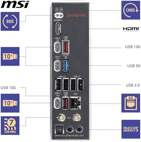 MSI B850 MLG EDTION Motherboard  ATX   Supports AMD Ryzen 9000/8000 / 7000 Processors  AM5 80A SPS VRM  DDR5 Memory Boost  8400 MT/s OC   PCIe 5 0 x16  M 2 Gen5  Wi Fi 7  5G LAN