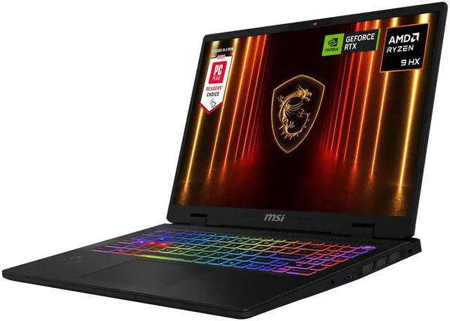 MSI CROSSHAIR A16 16" QHD  240Hz AMD  Ryzen  9 8940HX RTX 5060 32GBDR5 1TB NVMe SSD Win 11 Gaming Laptop D8WFKG 015US