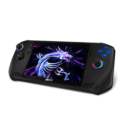 MSI Claw PC Gaming Handheld  Intel Ultra 7 258V  7 FHD 120Hz Display  32GB LPDDR5  512GB NVMe SSD  MicroSD Card Reader  Thunderbolt 4  Win 11 Home  Black 7 AI  A2VM 001US