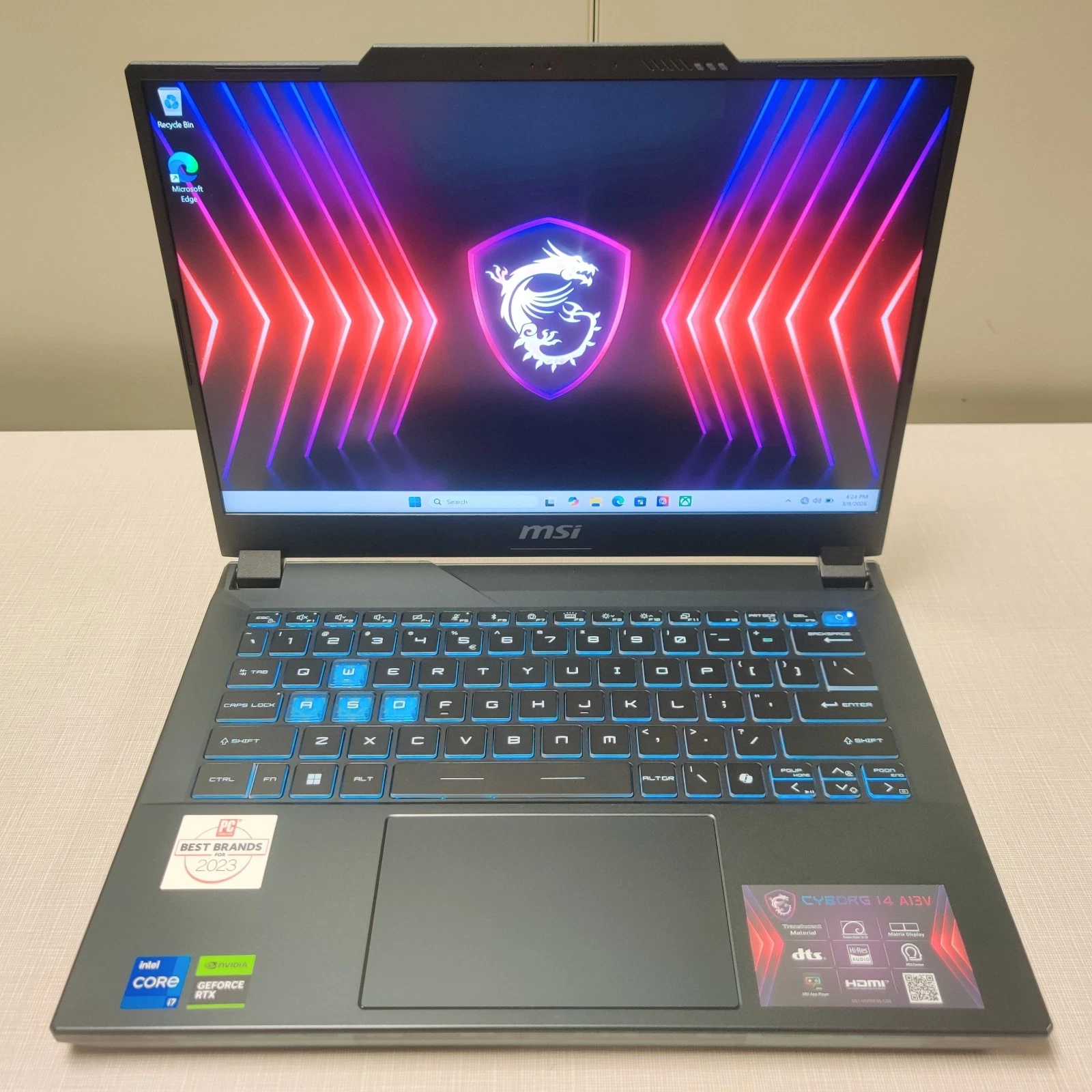 MSI Cyborg 14   A13VF 018US  i7 13620H / RTX 4060 / 16GB RAM / 512GB SSD / 144Hz