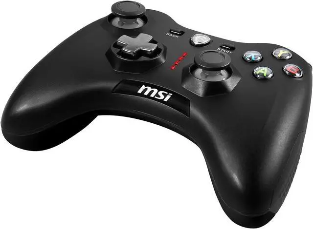 MSI Force GC30V2 Wireless Gaming Controller  Dual Vibration Motors  Dual Connection Modes  Interchangeable D Pads  Compatible with PC & Android
