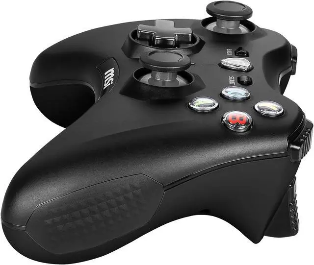 MSI Force GC30V2 Wireless Gaming Controller  Dual Vibration Motors  Dual Connection Modes  Interchangeable D Pads  Compatible with PC & Android