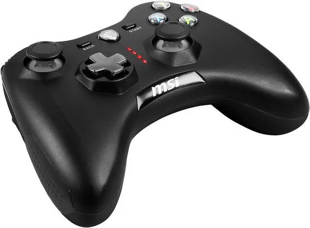 MSI Force GC30V2 Wireless Gaming Controller  Dual Vibration Motors  Dual Connection Modes  Interchangeable D Pads  Compatible with PC & Android