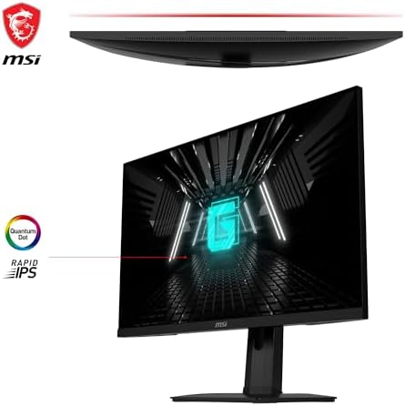 MSI G274QPF QD  27 Gaming Monitor  2560 x 1440 QHD   IPS  170Hz  FreeSync Premium  HDR400  HDMI  Displayport  USB C  Tilt  Black