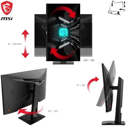MSI G274QPF QD  27 Gaming Monitor  2560 x 1440 QHD   IPS  170Hz  FreeSync Premium  HDR400  HDMI  Displayport  USB C  Tilt  Black