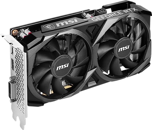 MSI Gaming GeForce RTX 3050 8GB GDRR6 Boost Clock  1807 MHz 128 Bit HDMI/DP PCIe 4 Torx Twin Fans Ampere OC Graphics Card  RTX 3050 Ventus 2X XS 8G OC 