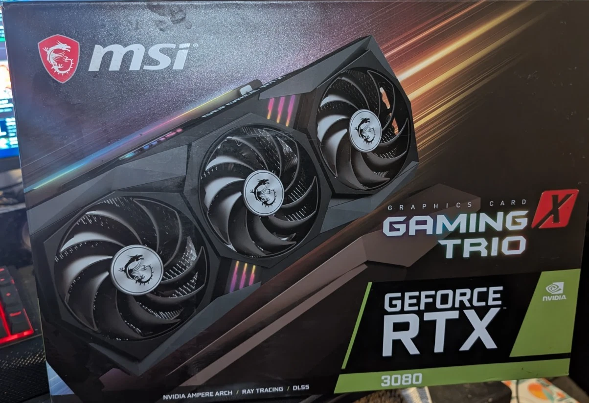 MSI Gaming GeForce RTX 3080 10GB GDRR6X OC Graphics Card GAMING X TRIO