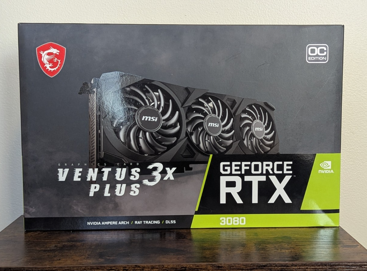 MSI Gaming GeForce RTX 3080 Ventus LHR OC 3X Plus 12GB GDRR6X Graphics Card