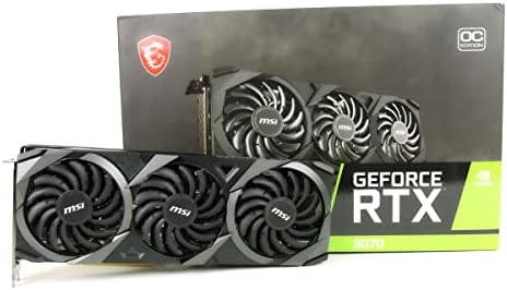 MSI Gaming GeForce RTX 3070 8GB GDRR6 256 Bit HDMI/DP TORX Fan 3 0 Ampere Architecture OC Graphics Card  RTX 3070 Ventus 3X OC   Renewed 