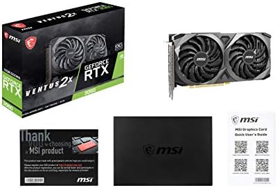 MSI Gaming GeForce RTX 3060 12GB 15 Gbps GDRR6 192 Bit HDMI/DP PCIe 4 Torx Twin Fan Ampere OC Graphics Card