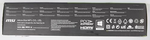 MSI Gaming GeForce RTX 3060 12GB 15 Gbps GDRR6 192 Bit HDMI/DP PCIe 4 Torx Twin Fan Ampere OC Graphics Card