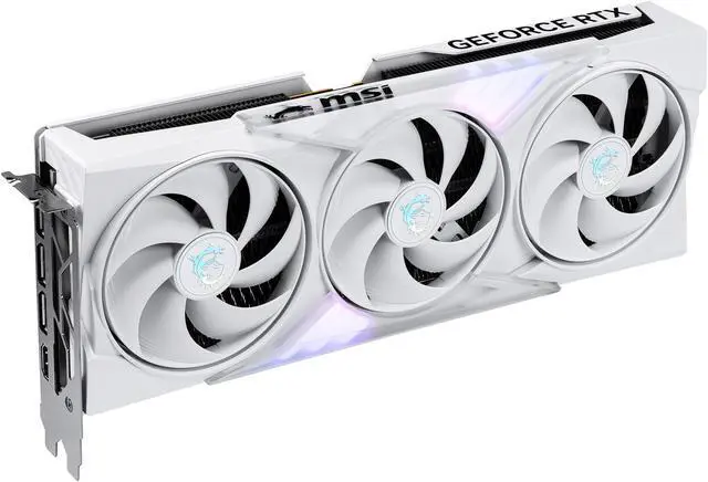 MSI Gaming GeForce RTX 5060 8GB GDDR7 PCI Express 5 0 x 16  use x8  Graphics Card RTX 5060 8G GAMING TRIO OC WHITE
