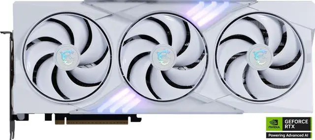 MSI Gaming GeForce RTX 5080 16GB GDDR7 PCI Express 5 0 Graphics Card RTX 5080 16G GAMING TRIO OC WHITE