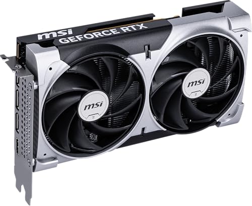 MSI Gaming RTX 5060 8G Ventus 2X OC Graphics Card  8GB GDDR7 128 bit  Extreme Performance  2535 MHz  DisplayPort x3 2 1a  HDMI 2 1b  NVIDIA Blackwell Architecture