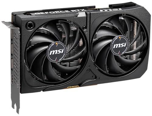 MSI Gaming RTX 5060 8G Shadow 2X OC Graphics Card  8GB GDDR7 128 bit  Extreme Performance  2535 MHz  DisplayPort x3 2 1a  HDMI 2 1b  NVIDIA Blackwell Architecture
