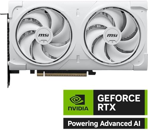 MSI Gaming RTX 5060 Ti 16G Ventus 2X OC White Graphics Card  16GB GDDR7  128 bit  Extreme Performance  TBA MHz  DisplayPort x 3 2 1a  HDMI 2 1b  NVIDIA Blackwell Architecture 