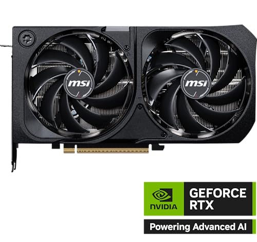 MSI Gaming RTX 5070 12G Shadow 2X OC Graphics Card  12GB GDDR7  192 bit  Extreme Performance  2557 MHz  DisplayPort x3 2 1a  HDMI 2 1b  NVIDIA Blackwell Architecture 