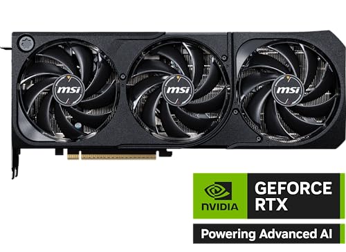 MSI Gaming RTX 5070 TI 16G Shadow 3X OC Graphics Card  16GB GDDR7  256 bit  Extreme Performance  2497 MHz  DisplayPort x3 2 1a  HDMI 2 1b  NVIDIA Blackwell Architecture