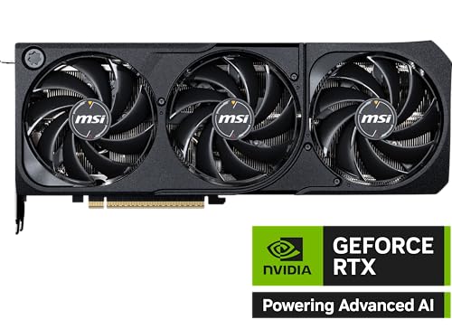 MSI Gaming RTX 5070 12G Shadow 3X OC Graphics Card  12GB GDDR7  192 bit  Extreme Performance  2557 MHz  DisplayPort x3 2 1a  HDMI 2 1b  NVIDIA Blackwell Architecture