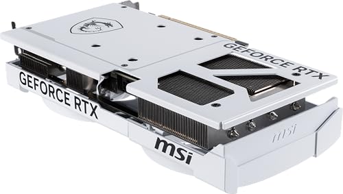 MSI Gaming RTX 5070 12G Ventus 2X OC White Graphics Card  12GB GDDR7  192 bit  Extreme Performance  2557 MHz  DisplayPort x3 2 1a  HDMI 2 1b  NVIDIA Blackwell Architecture 