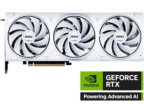 MSI Gaming RTX 5080 16G Ventus 3X OC White Graphics Card  16GB GDDR7  256 bit  Extreme Clock TBD MHz  DisplayPort x 3 2 1a  HDMI 2 1b  NVIDIA Blackwell Architecture 
