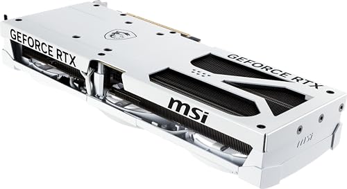 MSI Gaming RTX 5080 16G Ventus 3X OC White Graphics Card  16GB GDDR7  256 bit  Extreme Clock TBD MHz  DisplayPort x 3 2 1a  HDMI 2 1b  NVIDIA Blackwell Architecture 