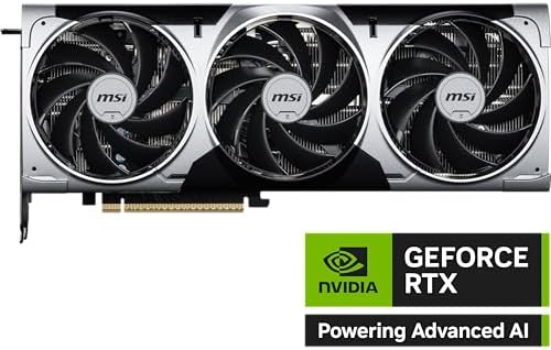 MSI Gaming RTX 5080 16G Ventus 3X OC Plus Graphics Card  16GB GDDR7  256 bit  Extreme Performance  2655 MHz  DisplayPort x 3 2 1a  HDMI 2 1b  NVIDIA Blackwell Architecture 