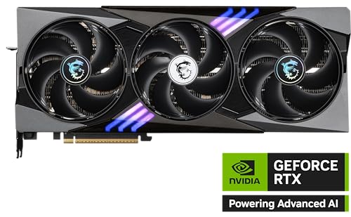 MSI Gaming RTX 5090 32G Gaming Trio OC Graphics Card  32GB GDDR7  512 bit  Extreme Performance  2497 MHz  DisplayPort x3 2 1a  HDMI 2 1b  NVIDIA Blackwell Architecture 