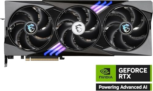 MSI Gaming RTX 5090 32G Gaming Trio OC Graphics Card  32GB GDDR7  512 bit  Extreme Performance  2497 MHz  DisplayPort x3 2 1a  HDMI 2 1b  NVlDlA Blackwell Architecture 