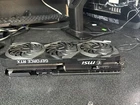 MSI GeForce RTX 3070 Ti Ventus 3X 8G OC GPU G307TV3X8C Posts then go black READ 