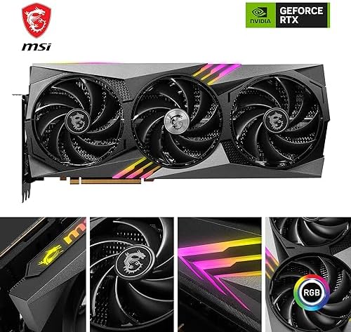 MSI GeForce RTX 4090 Gaming X Trio 24G Tarjeta gráfica para juegos - 24GB GDDR6X, 2595 MHz, PCI Express Gen 4, 384-bit, 3X DP v 1.4a, HDMI 2.1a (Compatible con 4K y 8K HDR)