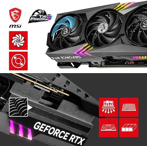 MSI GeForce RTX 4090 Gaming X Trio 24G Tarjeta gráfica para juegos - 24GB GDDR6X, 2595 MHz, PCI Express Gen 4, 384-bit, 3X DP v 1.4a, HDMI 2.1a (Compatible con 4K y 8K HDR)