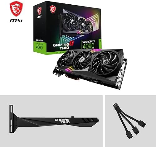 MSI GeForce RTX 4090 Gaming X Trio 24G Tarjeta gráfica para juegos - 24GB GDDR6X, 2595 MHz, PCI Express Gen 4, 384-bit, 3X DP v 1.4a, HDMI 2.1a (Compatible con 4K y 8K HDR)